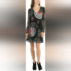 Desigual Aert Long Sleeve Mini Dress, VGUC, Size XL/12